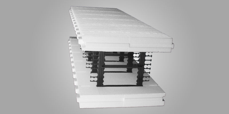 FoxBlocks® Insulated Concrete Form - Curb Straight Block - 8 Inch Core Width