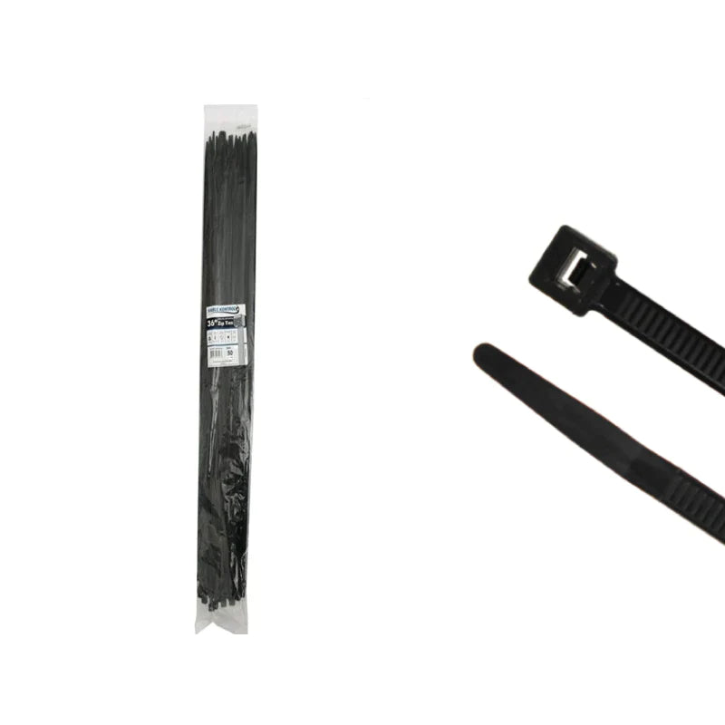 Kable Kontrol® Black Zip Ties - 36" Inch Long Heavy Duty - UV Resistan ...